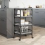 Sonoma grauer Küchenwagen aus Holzwerkstoff, 45 x 35 x 89,5 cm von , Küchen- und Speisewagen - Ref: Foro24-842329, Preis: 59,...