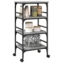 Sonoma gray engineered wood kitchen cart 45x35x89.5 cm by , Kitchen and dining carts - Ref: Foro24-842329, Price: 57,12 €, Di...
