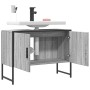 Armario lavabo baño madera ingeniería gris Sonoma 80x33x60 cm de , Tocadores - Ref: Foro24-842464, Precio: 56,45 €
