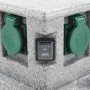 Garden socket with plastic sunset sensor by vidaXL, wall sockets - Ref: Foro24-46355, Price: 41,31 €, Discount: %