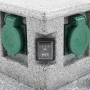 Garden socket with plastic sunset sensor by vidaXL, wall sockets - Ref: Foro24-46355, Price: 45,38 €, Discount: %