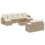 Garden sofa set with beige cushions 10 pieces synthetic rattan by , Modular outdoor sofas - Ref: Foro24-3224336, Price: 608,1...