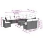 11-teiliges Gartensofa-Set mit beigen synthetischen Rattankissen von , Gartensets - Ref: Foro24-3224175, Preis: 696,58 €, Rab...