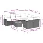9-piece garden furniture set and gray synthetic rattan cushions by , Garden sets - Ref: Foro24-3224051, Price: 526,56 €, Disc...