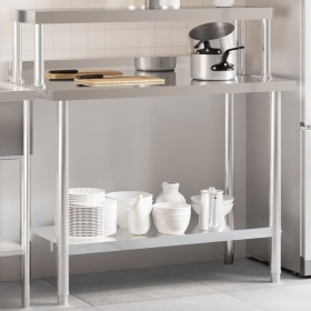 Küchenarbeitstisch mit Edelstahlablage 110x55x120cm von , Wiederherstellung - Ref: Foro24-3208900, Preis: 247,34 €, Rabatt: %
