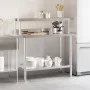 Kitchen work table with stainless steel shelf 110x55x120cm by , Restoration - Ref: Foro24-3208900, Price: 242,61 €, Discount: %