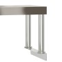 Kitchen work table with stainless steel shelf 110x55x120cm by , Restoration - Ref: Foro24-3208900, Price: 247,34 €, Discount: %