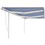 Automatische Markise LED-Windsensor blau und weiß 6x3 m von , Markisen - Ref: Foro24-3070011, Preis: 987,25 €, Rabatt: %
