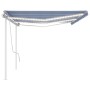 Automatische Markise LED-Windsensor blau und weiß 6x3 m von , Markisen - Ref: Foro24-3070011, Preis: 987,25 €, Rabatt: %