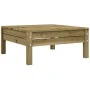 Garden stool with impregnated pine wood cushion by , Modular outdoor sofas - Ref: Foro24-838168, Price: 80,63 €, Discount: %