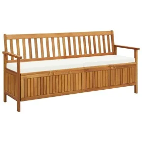 Storage bench with solid acacia wood cushion 170 cm by vidaXL, garden benches - Ref: Foro24-45912, Price: 317,55 €, Discount: %