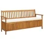 Storage bench with solid acacia wood cushion 170 cm by vidaXL, garden benches - Ref: Foro24-45912, Price: 317,55 €, Discount: %
