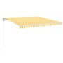 Automatische Markise LED-Windsensor gelb weiß 400x350cm von , Markisen - Ref: Foro24-3068993, Preis: 607,14 €, Rabatt: %