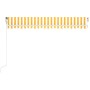 Automatic awning LED wind sensor yellow white 400x350cm by , Awnings - Ref: Foro24-3068993, Price: 607,14 €, Discount: %