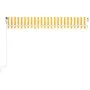 Automatic awning LED wind sensor yellow white 400x350cm by , Awnings - Ref: Foro24-3068993, Price: 596,18 €, Discount: %