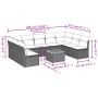 Gartensofa-Set mit beigen Kissen, 10-teilig, synthetisches Rattan von , Gartensets - Ref: Foro24-3223791, Preis: 578,04 €, Ra...