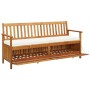 Storage bench with solid acacia wood cushion 170 cm by vidaXL, garden benches - Ref: Foro24-45912, Price: 335,45 €, Discount: %