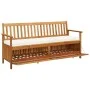 Storage bench with solid acacia wood cushion 170 cm by vidaXL, garden benches - Ref: Foro24-45912, Price: 317,55 €, Discount: %
