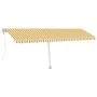 Automatische Markise LED-Windsensor gelb weiß 600x300cm von , Markisen - Ref: Foro24-3069613, Preis: 896,67 €, Rabatt: %