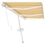 Automatische Markise LED-Windsensor gelb weiß 600x300cm von , Markisen - Ref: Foro24-3069613, Preis: 896,67 €, Rabatt: %