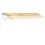 Automatische Markise LED-Windsensor gelb weiß 600x300cm von , Markisen - Ref: Foro24-3069613, Preis: 896,67 €, Rabatt: %