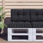 Kissen für Palettensofa 2 Stück schwarz karierter Stoff von , Kissen für Stühle und Sofas - Ref: Foro24-360683, Preis: 53,45 ...