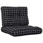 Kissen für Palettensofa 2 Stück schwarz karierter Stoff von , Kissen für Stühle und Sofas - Ref: Foro24-360683, Preis: 53,45 ...