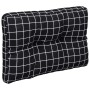 Kissen für Palettensofa 2 Stück schwarz karierter Stoff von , Kissen für Stühle und Sofas - Ref: Foro24-360683, Preis: 53,45 ...