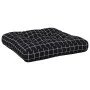 Cushions for pallet sofa 2 pieces black checkered fabric by , Cushions for chairs and sofas - Ref: Foro24-360683, Price: 52,5...