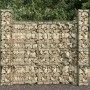 Gabionenwandkörbe 3 Stück verzinkter Stahl 25x25x197cm von vidaXL, Zaunpaneele - Ref: Foro24-145088, Preis: 76,90 €, Rabatt: %