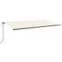 Toldo retráctil manual color crema 600x350 cm de , Toldos - Ref: Foro24-3069237, Precio: 569,03 €, Descuento: %