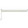 Cream manual retractable awning 600x350 cm by , Awnings - Ref: Foro24-3069237, Price: 596,94 €, Discount: %
