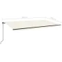 Toldo retráctil manual color crema 600x350 cm de , Toldos - Ref: Foro24-3069237, Precio: 569,03 €, Descuento: %