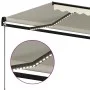 Manual retractable awning with cream LED light 600x350 cm by , Awnings - Ref: Foro24-3069242, Price: 576,88 €, Discount: %