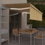 Toldo automático persiana, LED y sensor de viento amarillo 5x3m by , Awnings - Ref: Foro24-3069353, Price: 727,57 €, Discount: %
