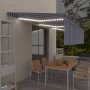 Toldo retráctil manual con persiana y LED azul y blanco 6x3 m de , Toldos - Ref: Foro24-3069481, Precio: 501,63 €, Descuento: %