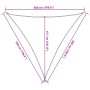 Toldo de vela negro HDPE 160 g/m² 5x5x5 m