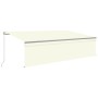 Toldo retráctil manual con persiana crema 5x3 m de , Toldos - Ref: Foro24-3069457, Precio: 576,79 €