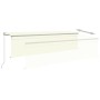 Manual retractable awning with cream blinds 5x3 m by , Awnings - Ref: Foro24-3069457, Price: 533,27 €, Discount: %