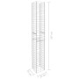 Gabionenwandkörbe 3 Stück verzinkter Stahl 25x25x197cm von vidaXL, Zaunpaneele - Ref: Foro24-145088, Preis: 81,11 €, Rabatt: %