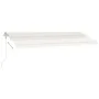 Automatische Markise mit LED und Windsensor, creme, 500x300 cm. von , Markisen - Ref: Foro24-3069592, Preis: 785,64 €, Rabatt: %