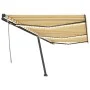 Manual retractable awning with yellow and white LED light 600x350 cm by , Awnings - Ref: Foro24-3069883, Price: 712,82 €, Dis...