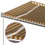 Manual retractable awning with yellow and white LED light 600x350 cm by , Awnings - Ref: Foro24-3069883, Price: 712,82 €, Dis...