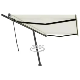 Cremefarbene manuell ausziehbare Fußmarkise 500 x 350 cm von , Markisen - Ref: Foro24-3069857, Preis: 566,80 €, Rabatt: %