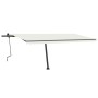 Cremefarbene manuell ausziehbare Fußmarkise 500 x 350 cm von , Markisen - Ref: Foro24-3069857, Preis: 550,91 €, Rabatt: %