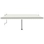 Cream manual retractable foot awning 500x350 cm by , Awnings - Ref: Foro24-3069857, Price: 550,80 €, Discount: %