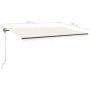 Toldo de pie retráctil manual crema 500x350 cm de , Toldos - Ref: Foro24-3069857, Precio: 551,16 €, Descuento: %