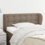 Cabecero de tela gris taupe 103x23x78/88 cm en Cabeceros y pies de cama | Comprar online en Foro24