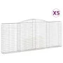 Gabion baskets 5 pcs arch shape iron 400x30x160/180 cm by , Pots and planters - Ref: Foro24-3146908, Price: 934,98 €, Discoun...