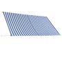 Einziehbare Markise 300x150 cm blau und weiß von , Markisen - Ref: Foro24-143749, Preis: 54,20 €, Rabatt: %